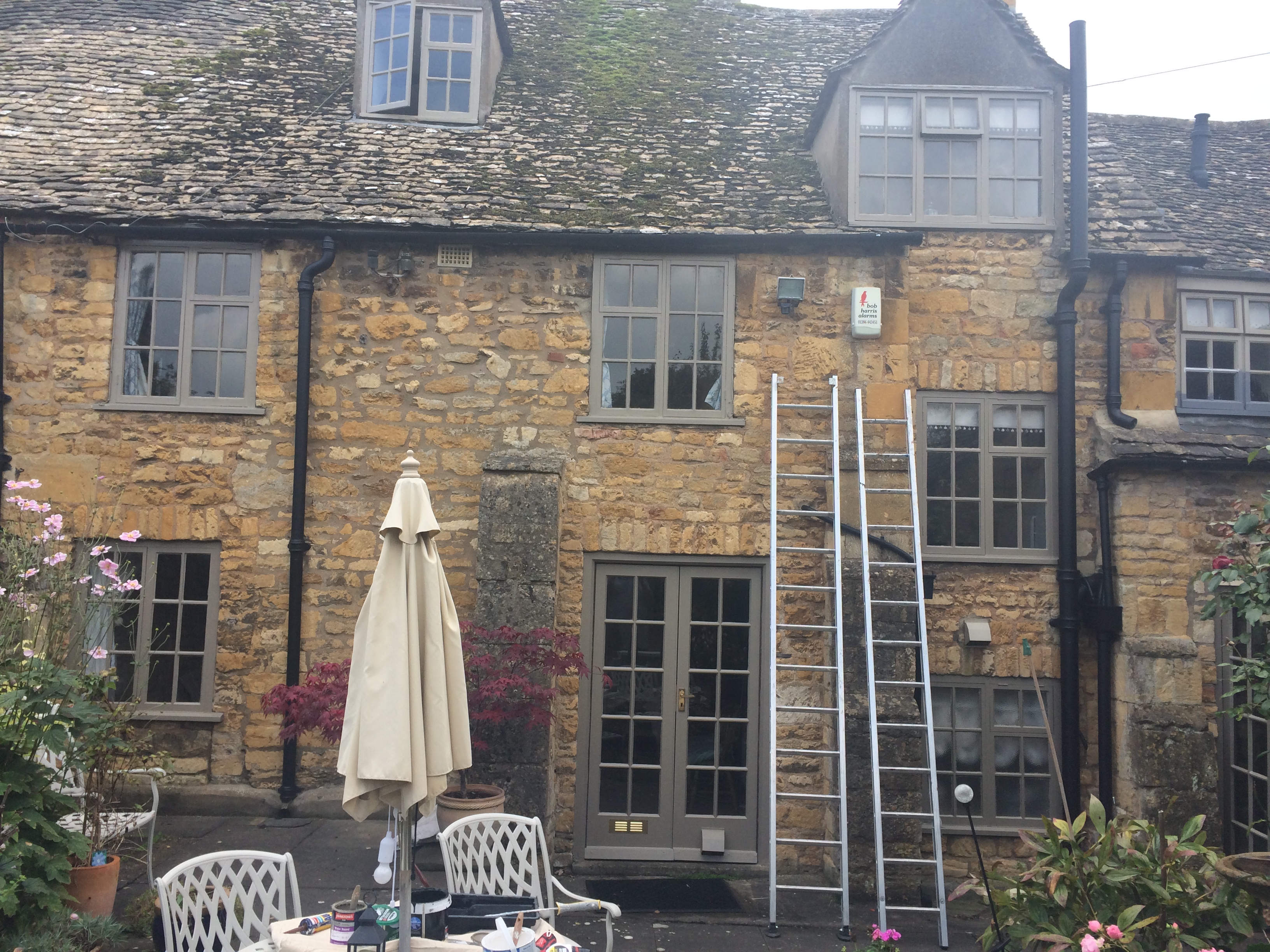 Cotswolds stone property window and door painting